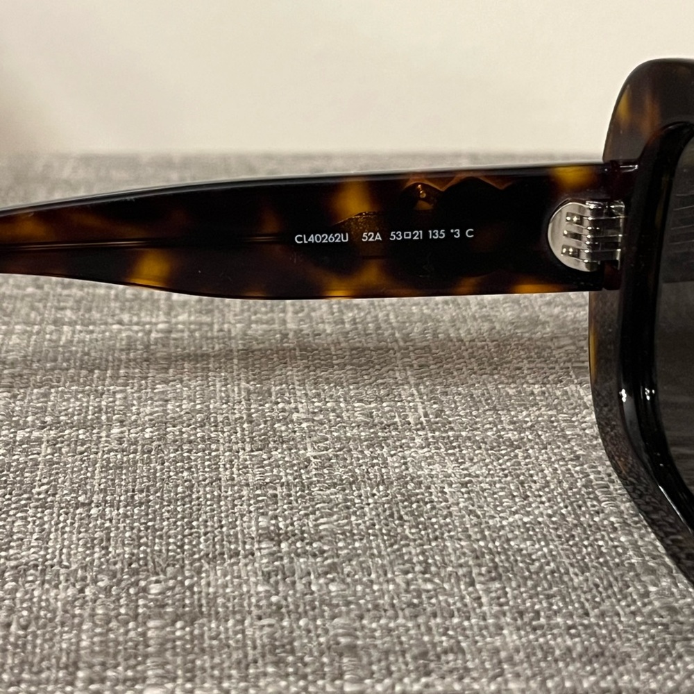 Celine Tortoise Shell Women's Sunglasses - Picture 4 of 5
